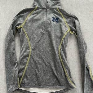 University of Michigan quarter zip sweatshirt size small.
